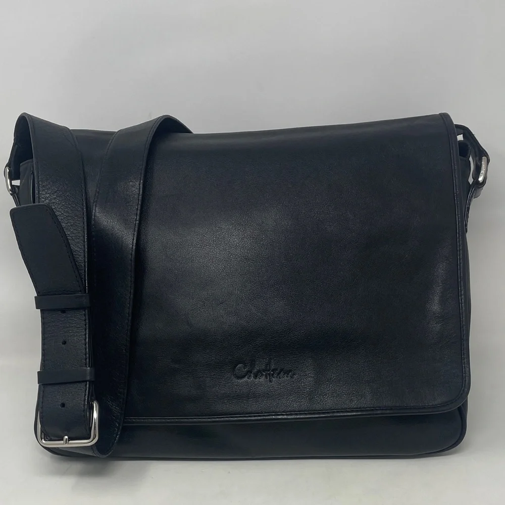 Cole Haan Leather Messenger Bag🖤